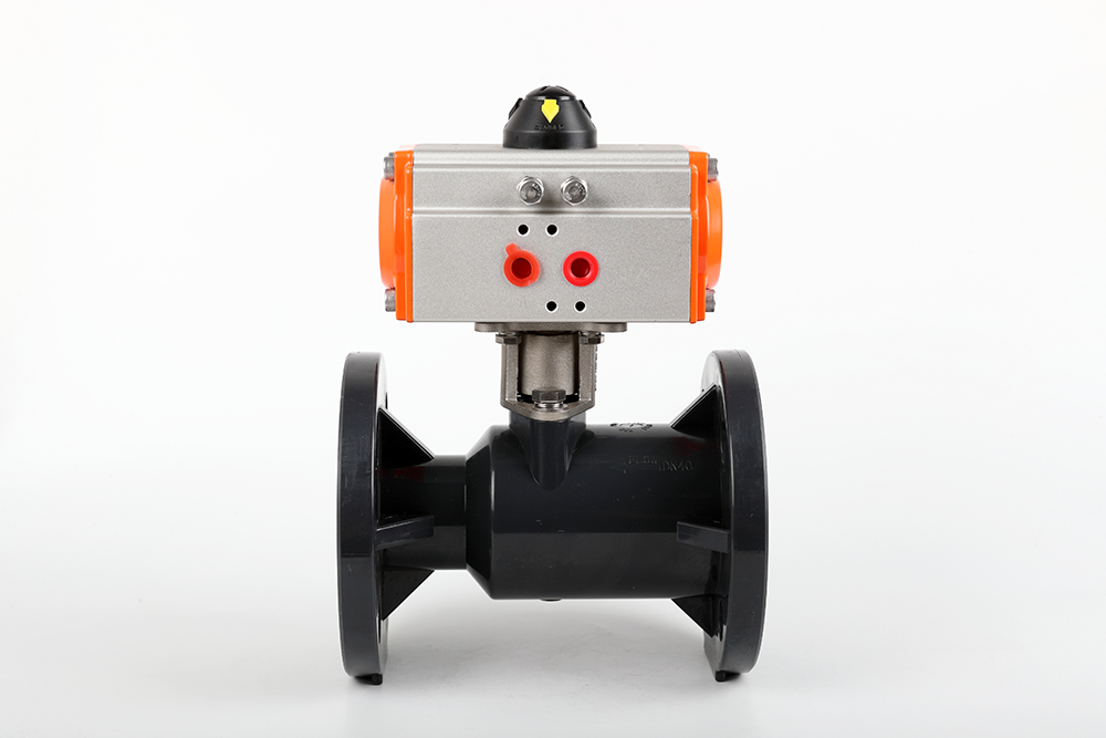 亭湖气动法兰一体球阀